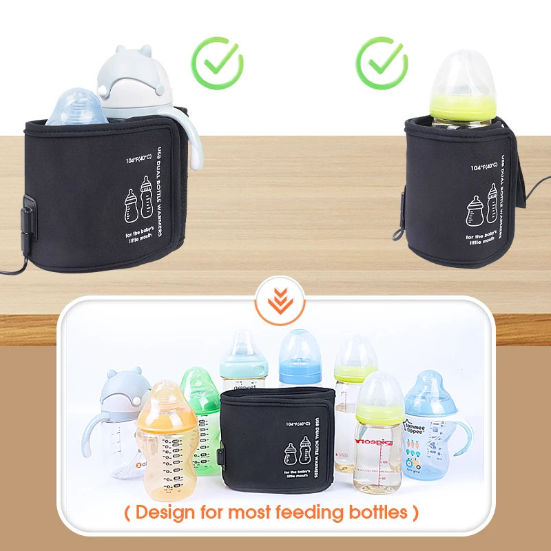 Baby Feeding Bottle Warmer Portable Baby Nursing Bottle Heater USB Baby Milk Bottle Heater Water Warmer
