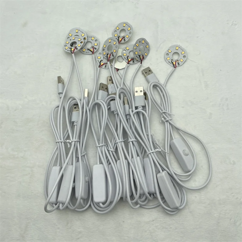 Colors Light Source USB Universal Wires With Switch LED lamp Board