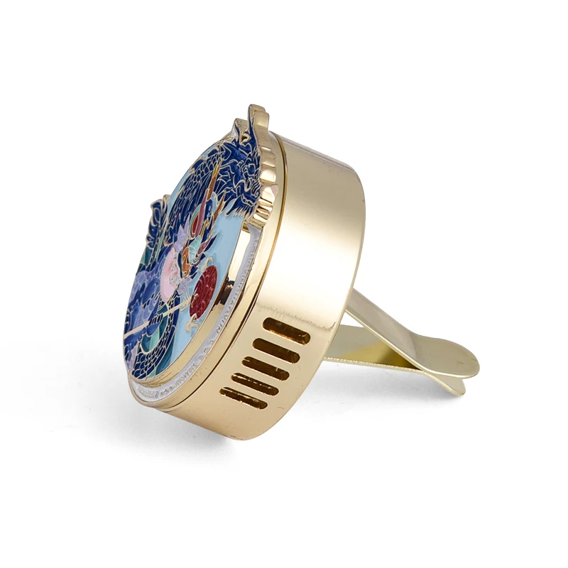 New Style Natural Style Soft Enamel Logo Dragon Design High Quality Custom Metal Fragrance