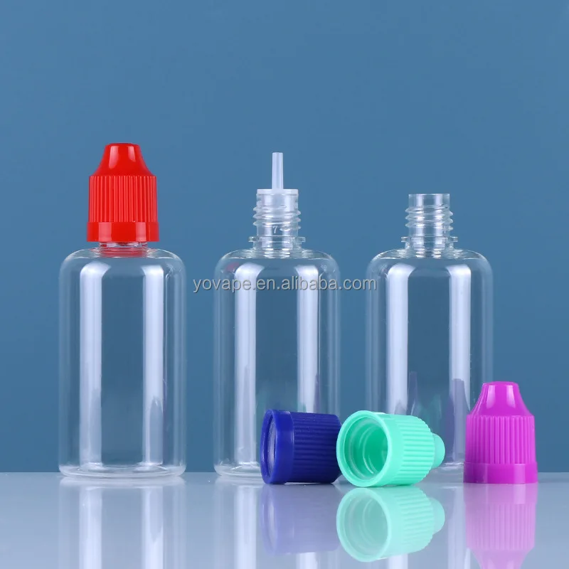 Squeeze Clear Pet Eye Drop Bottle Plastic Sample 3ml 5ml 10ml 15ml 20ml 30 ml 1 oz  For Oil Juice With Child Proof Lid/Cap