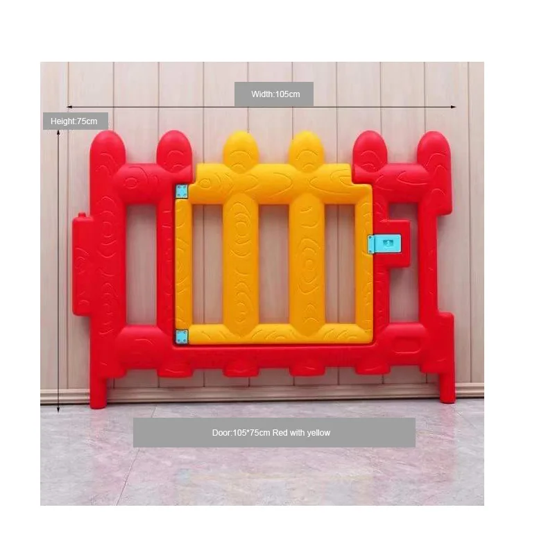 Big gates white color plastic outdoor fence