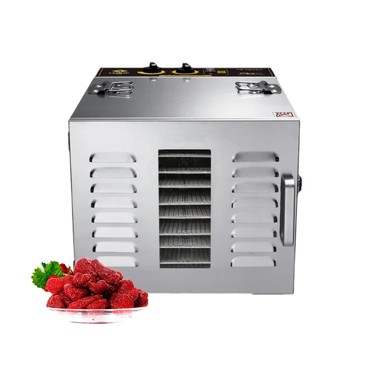 Huge capacity commercial industrial fruit and food dryer 10 trays stainless steel fruit vegetable meat dryer food dehydrator