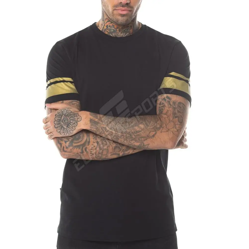 
Latest Design Customized Logo & label Print Long Sleeve T-shirt High Quality Cotton Thick Fashion Men T Shirt 