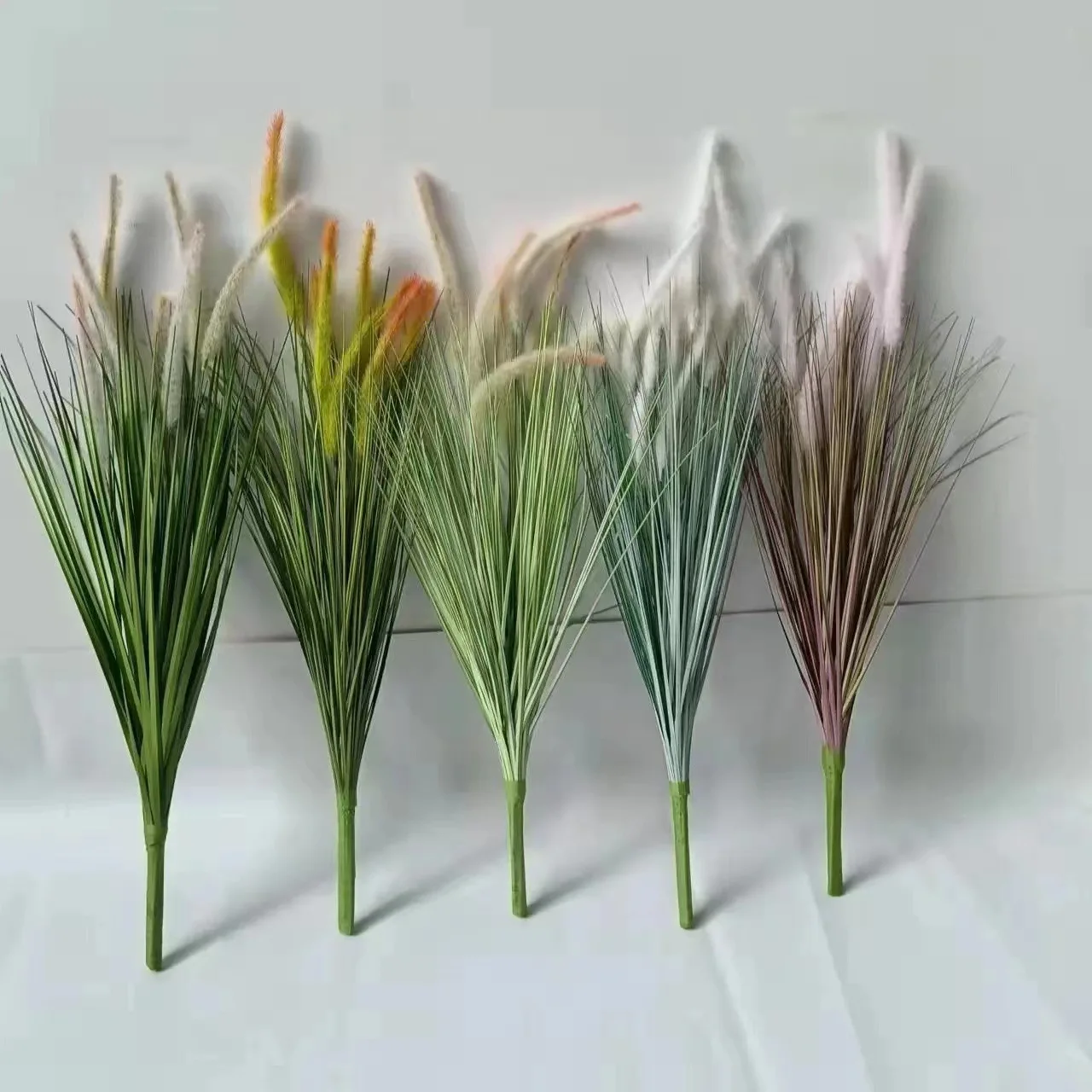 High quality onion grass green UV resistant outdoor plants wheat grass home shrubs home room gardening decoration