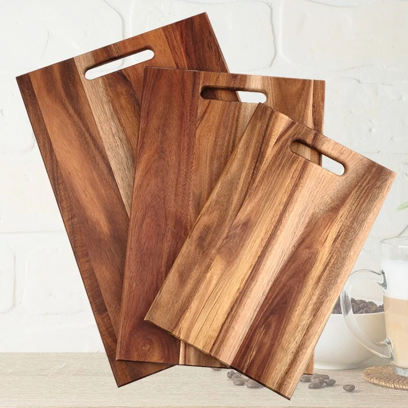 Hot sale Solid Acacia Wood Kitchen Cutting Chopping Boards Large Wholesale