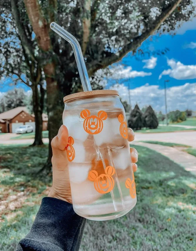 2024 new Pre drilled Double Wall Sublimation Beer Tumbler Snow Globe Can With bamboo lid