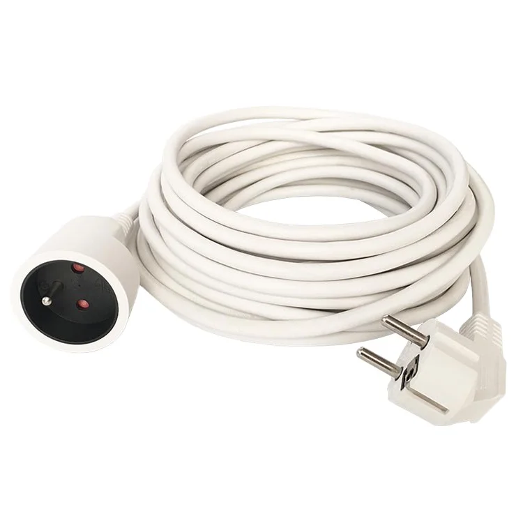  Европейский стандарт гибкий H05VV-F 3G0.75mm2 220V открытый удлинитель 10