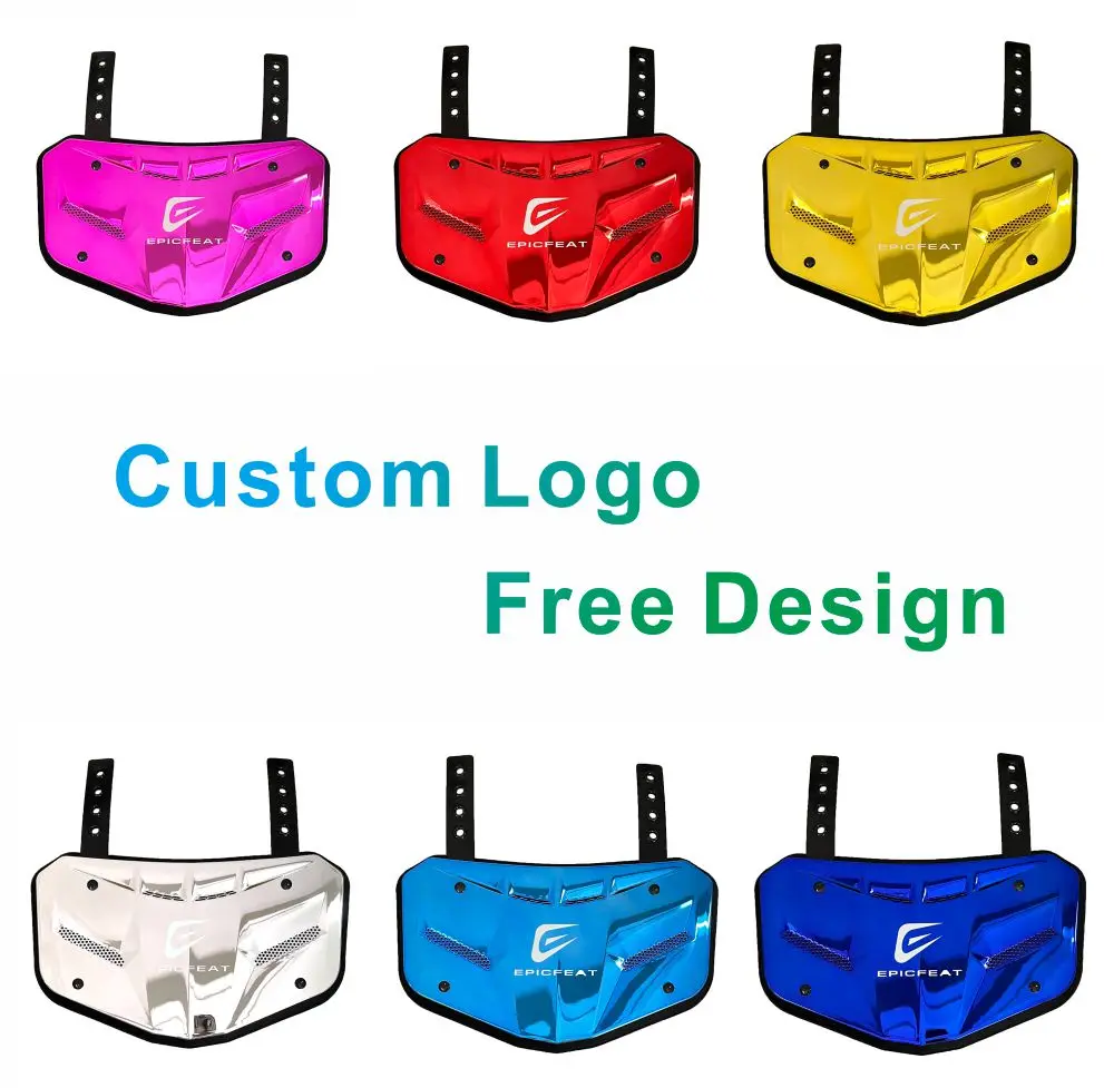 NEW Arrives American Football Back Plates with Vents Adults Back Flaps Low Back Pad Protection