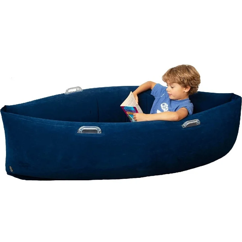 Sensory Chair for Kids Inflatable Peapod for Children with Sturdy Handles Indoor Stress Relievers Inflatable Lounger Chair