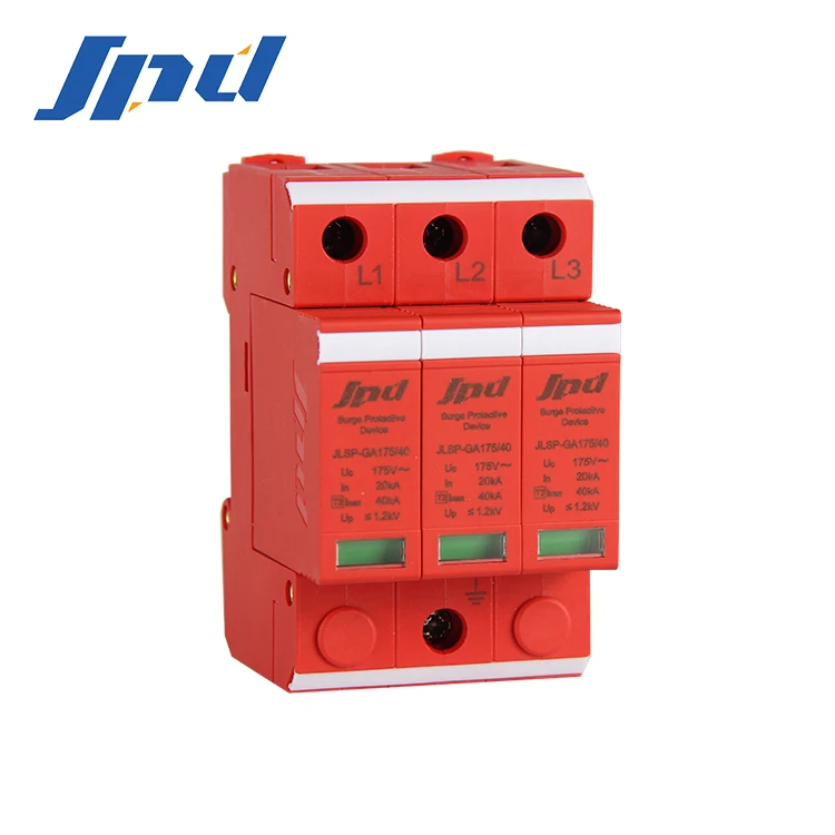 Jinli 3 фазы устройство защиты от перенапряжения переменного тока, сетевой фильтр СПД 175V