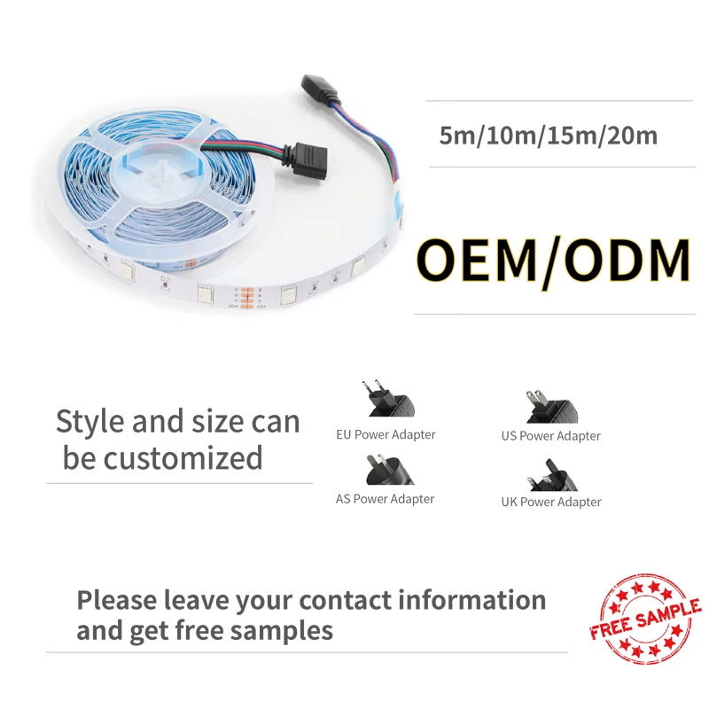 Wholesale Smart Rgb Controller Strip Led Light Smart Remote Flexible Strip 32.8ft Smart Led Strip Lights