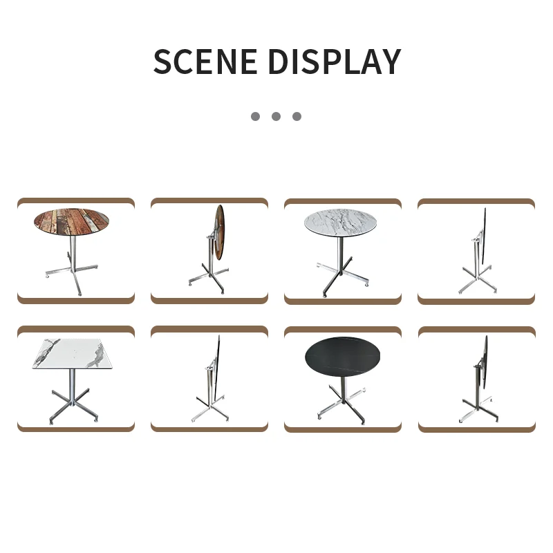 Hua jiale High Quality Wholesale Custom Cheap hpl laminate plywood outdoor garden table hpl exterior round garden table