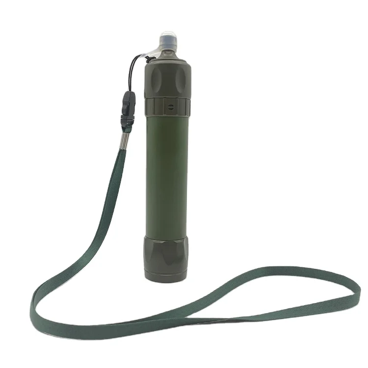 handy portable outdoor water purifier flushable water purification straw for hiking camping survival bottle purifying