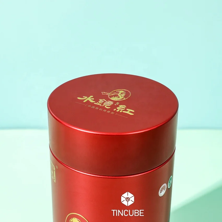 Wholesale Round Tea Tin Empty Metal tin can Gift Airtight Coffee Tin  Packing