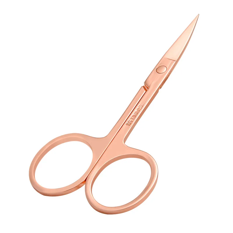 Yunxi rose golden silver Stainless Steel professional cutting scissors Mini eyelash eyebrow