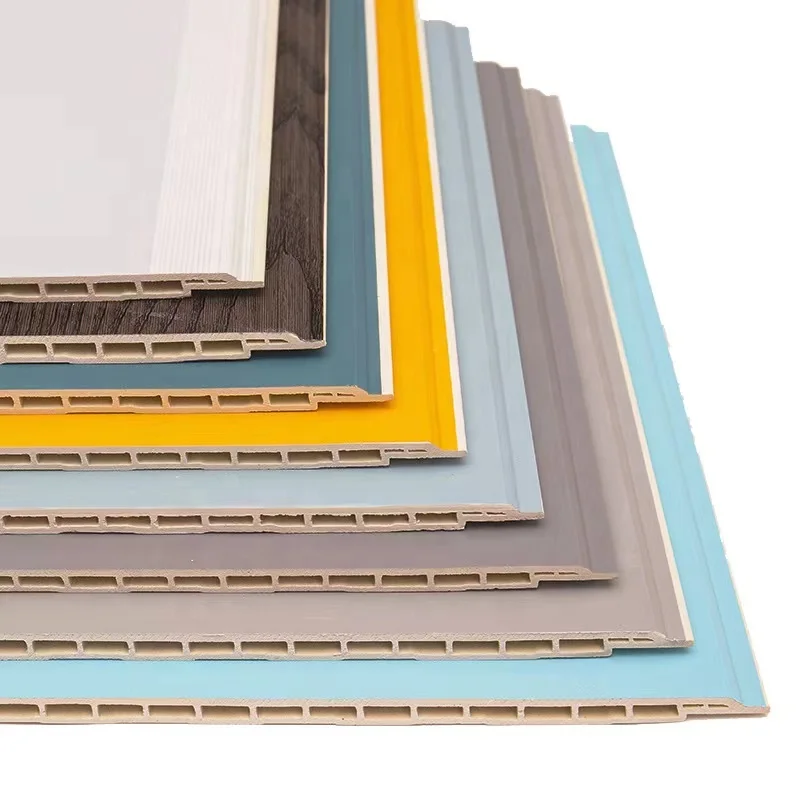 Laminate Sheets for Walls PVC Film Laminated WPC Wall Panel PVC Cladding Cheap