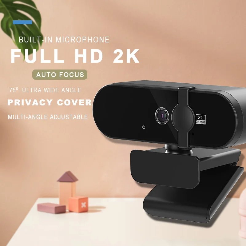 Заводская веб-камера HD 1440P для ПК с микрофоном Webcom USB