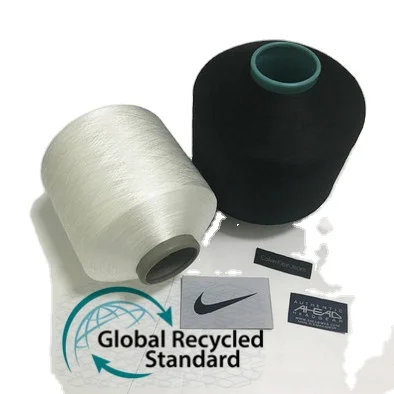 GRS certification raw white 70d/24f sd rw nylon 6 dty 75d grs recycled nylon yarn for knitting socks