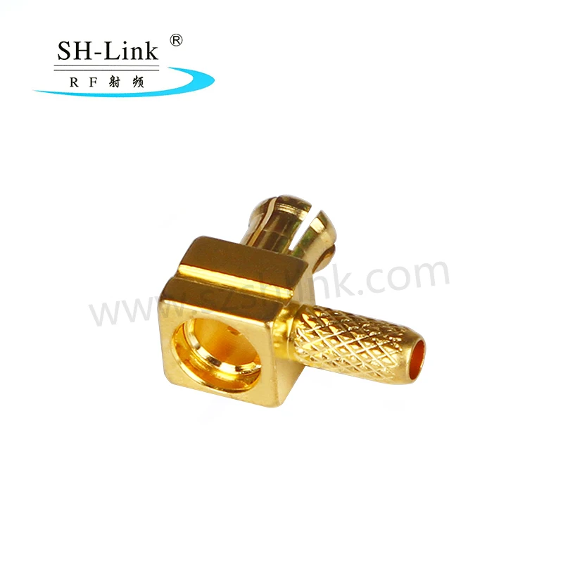 MCX male plug right angle crimp for RG316 RG174 RG188 RF Coax Connector Adapter