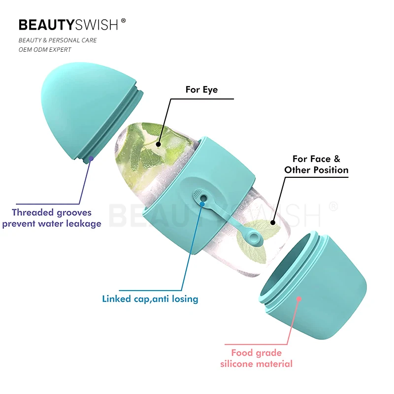 Multi Colors Ice Roller Silicone Mold Face Lifting Massager Eye Roller Cooling Cube Roller