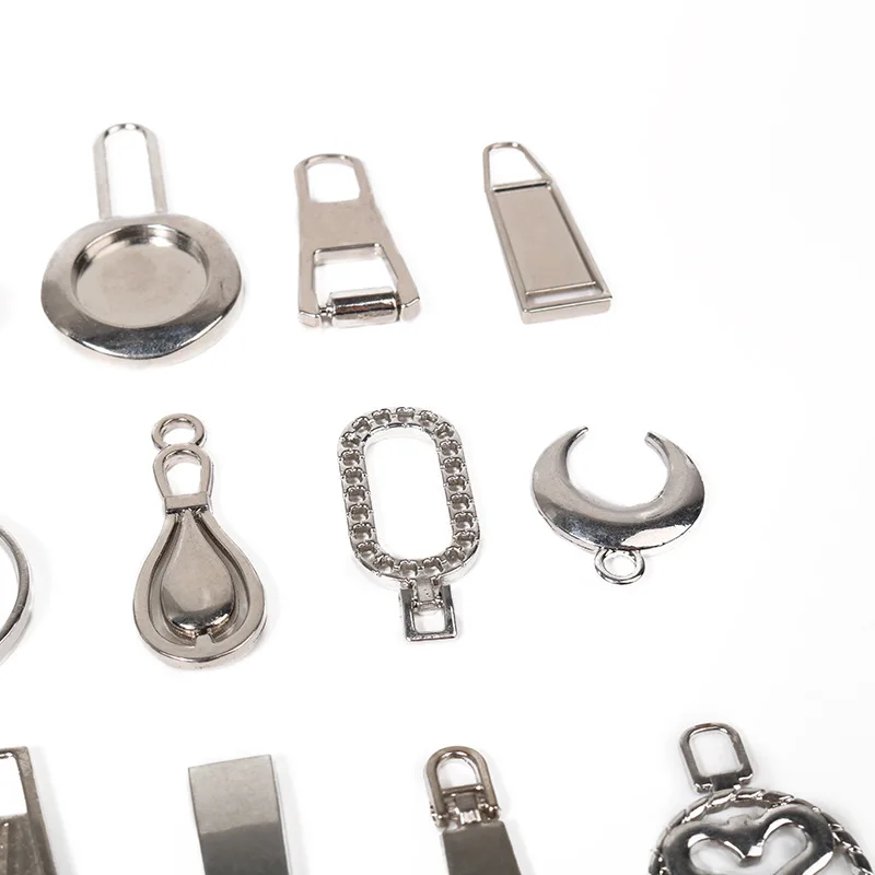 Wholesale Custom Zip Puller Garment Metal Zipper Puller Slider Head Zipper Puller