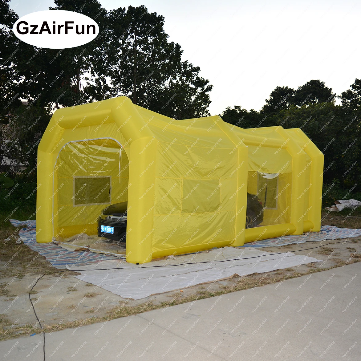 Factory price portable inflatable car spray booth customized inflatable car automotive paint booth for sale