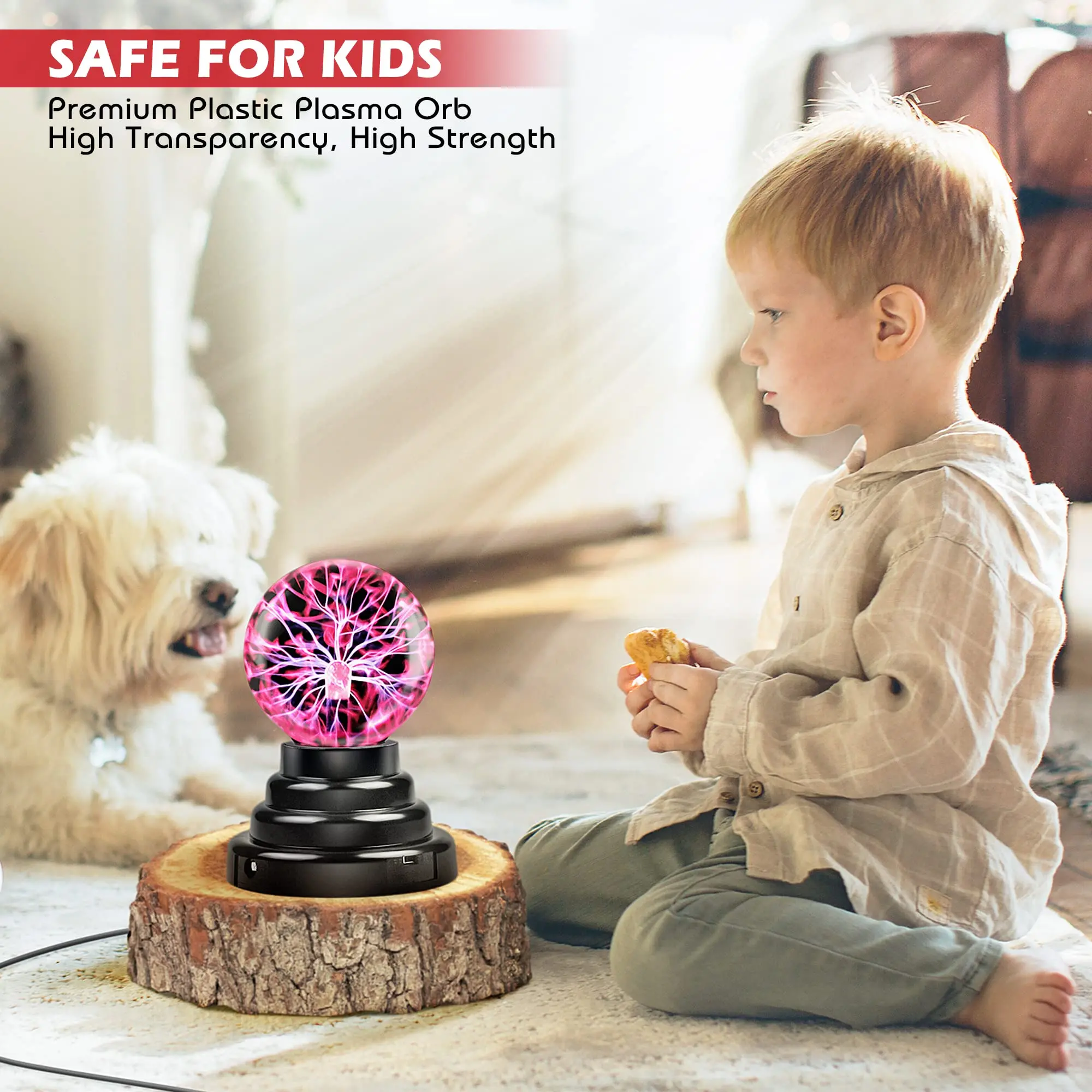 3 Inch Mini Touch Sensitive Novelty Nebula Sphere Globe Magical USB or Battery Powered Plasma Ball Lamp