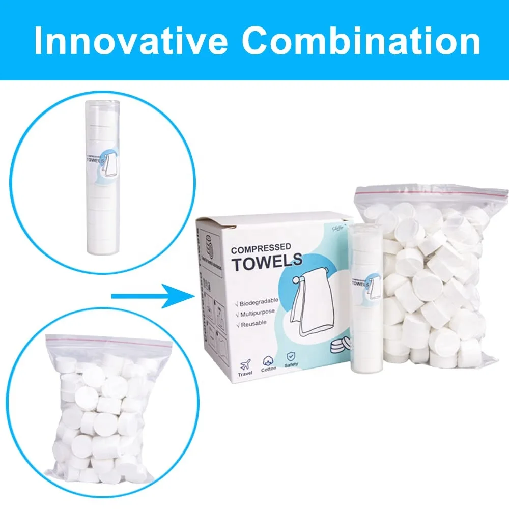 500 Pieces Disposable Compressed Towels Compact Travel Coin Tissue Soft Compress Tissues Pills for Outdoors Travel