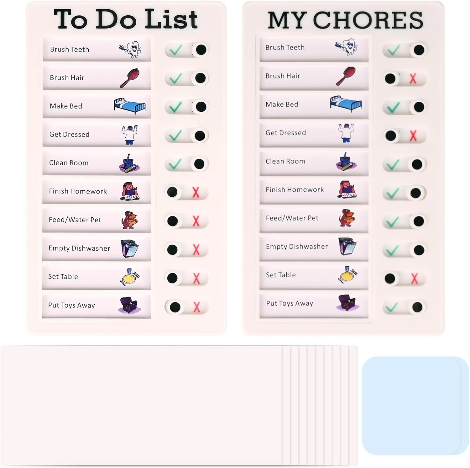Custom Reusable RV Plastic Daily Checklist RV Checklist Memo Plastic Board for Kids