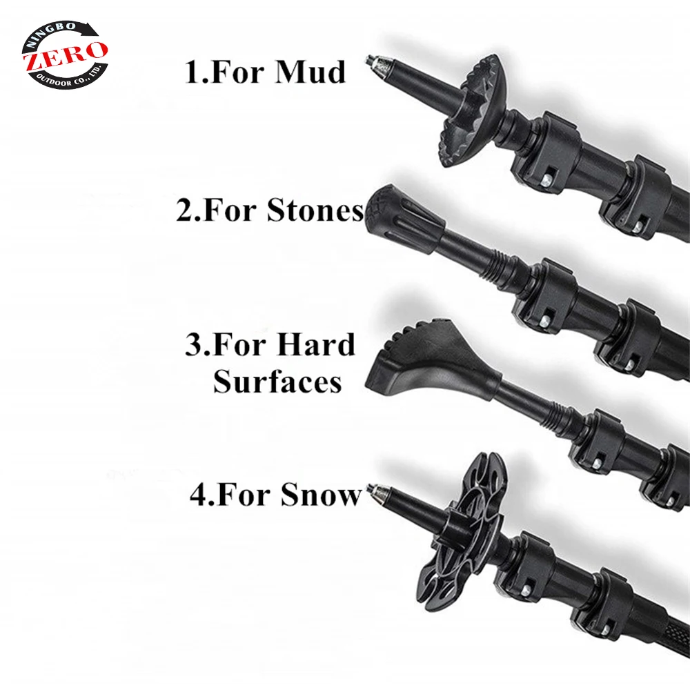 
Aluminum Alloy For Women Men Kids Children Lightweight Adjustable Red Trekking Pole Walking Stick Alpenstock 