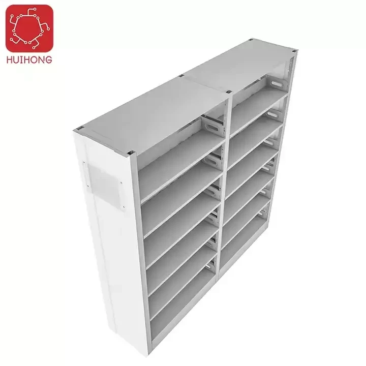 Modern Library Bookshelf Bookcases Heavy Duty Double Side Metal Environmental for School Library