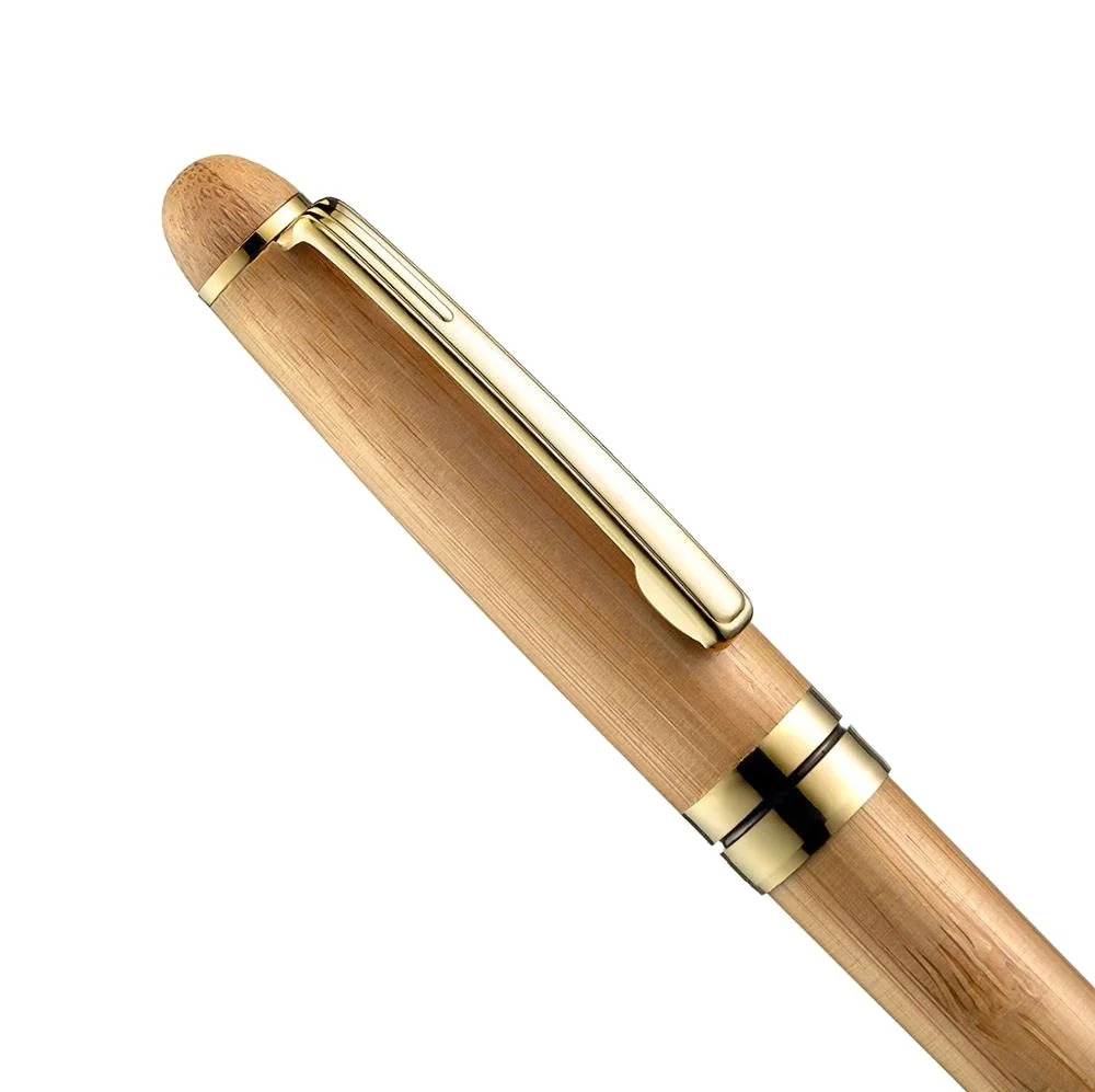 Custom Engraved Ballpoint Pen with Personalized Case - Wood Pen Set for Lawyers, Doctors, Teachers, Graduates, Students Bamboo
