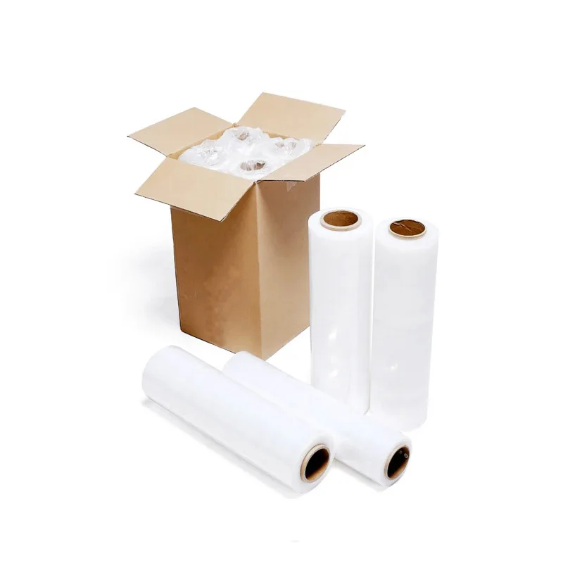 China Factory Lldpe Wrap Film/plastic Stretch Film for Packing Wholesale Pallet Packing 20 Micron Wrap Stretch Film