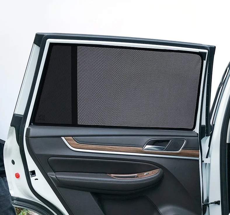 Car sunshade curtain side window magnetic sunscreen heat insulation magnet car window sunshade