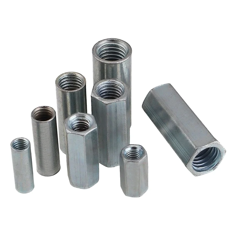 Stainless Steel Threaded Sleeve Rod Bar Stud Long round Connect Nut with High Visibility