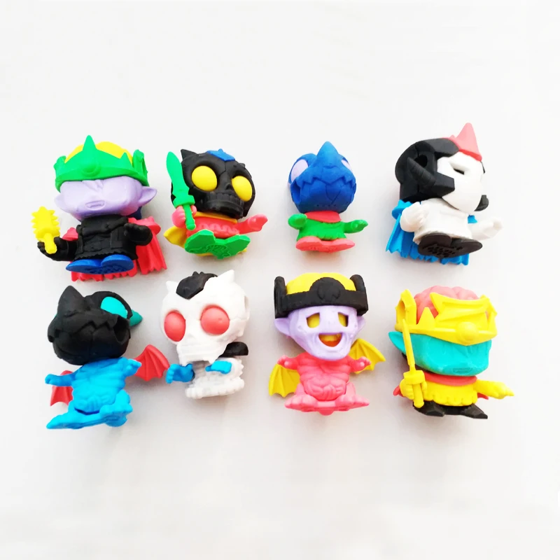 Fancy assemble figures 3D cartoon rubber