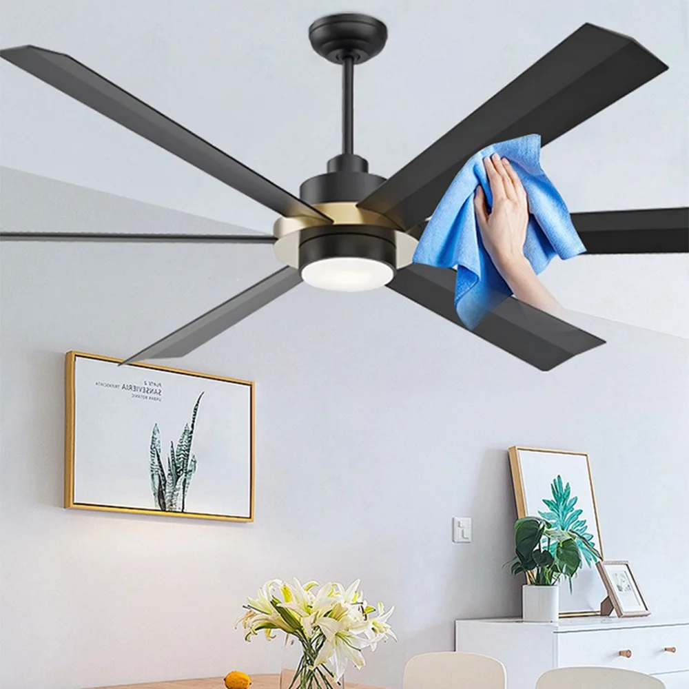 Home Hotel 95 RPM 72inch 8 Fan Blade DC Motor 6 Speed 45w Led 18w Ceiling Fans with Lights Remote Control