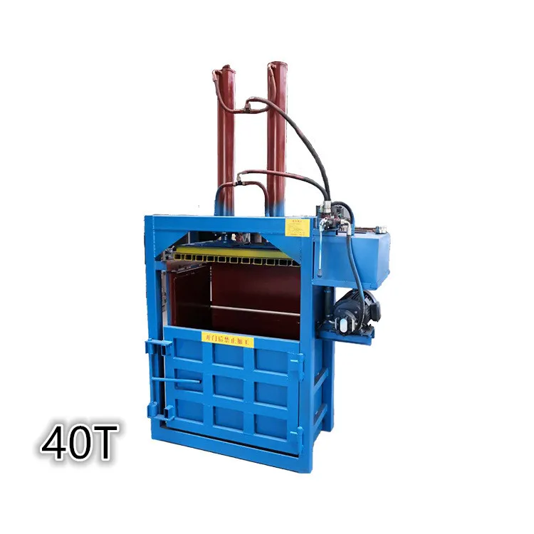 Used clothes scrap iron metal baler machine waste paper pet bottle hydraulic press baling machine