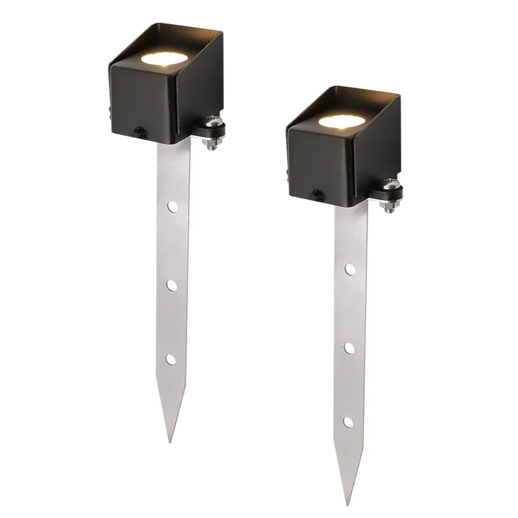 Die-Cast Brass Low Voltage 9-17V AC/DC 3W 5 Years Warranty Mini Beam Stake Light Integrated Led Fixture