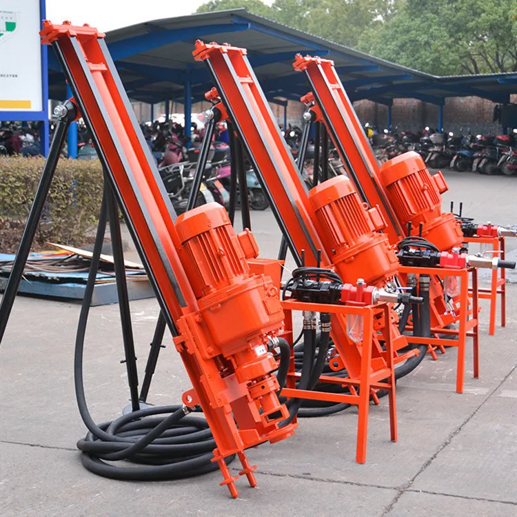 High Efficiency Pneumatic Shelf Drilling Rig for Quarry Engineering Tunnel Rock Drilling Outrigger DTH Drilling Rig