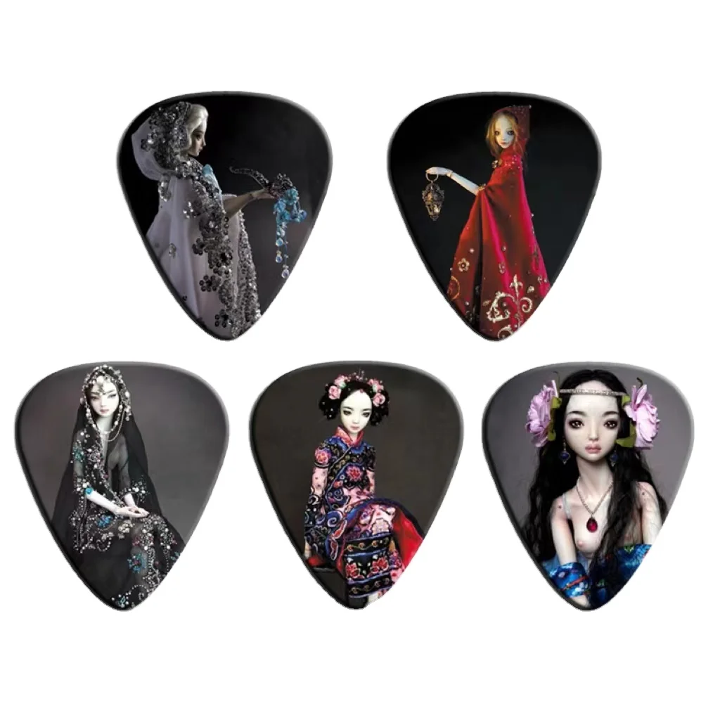 China Wholesale OEM  Custom Guitar Accessory Ancient style Digital color printing  Guitar Picks  Plectrum for sale