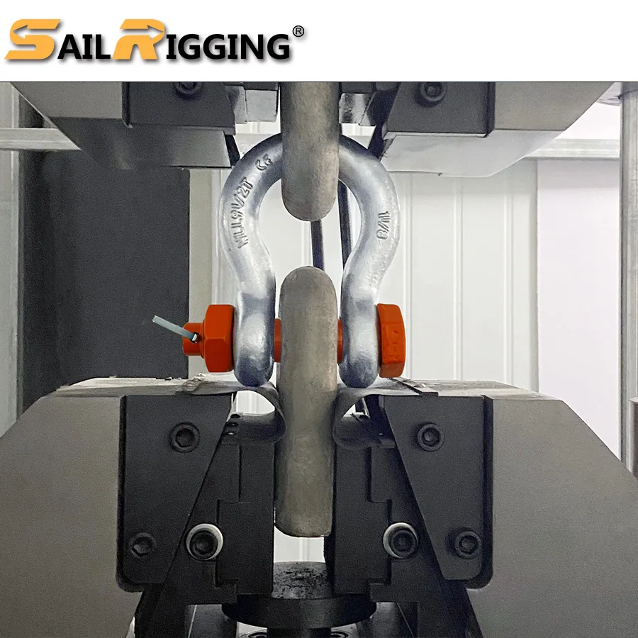 5/8 D Shackle Hot Dip Galvanized 3.25T G210 Drop Forged Dee Lifting Marine Bolt Type Safety Pin D Shackle Carbon Steel 210 Shack