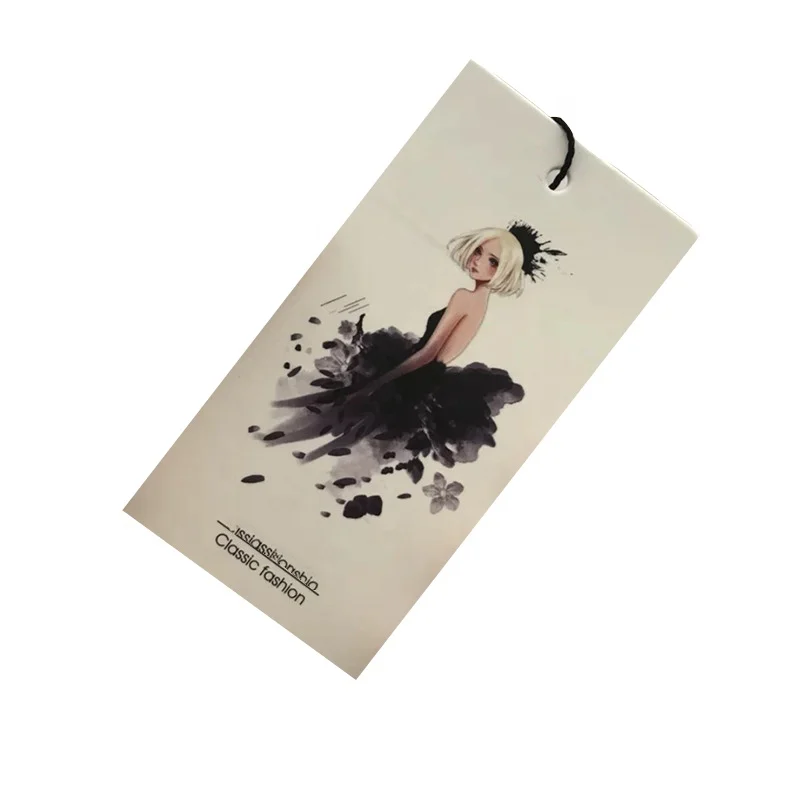 Wholesale Factory Manufacturing Color Printed Pattern Scarf Gloves Price Hang Tag Paper Hangtag With Logo