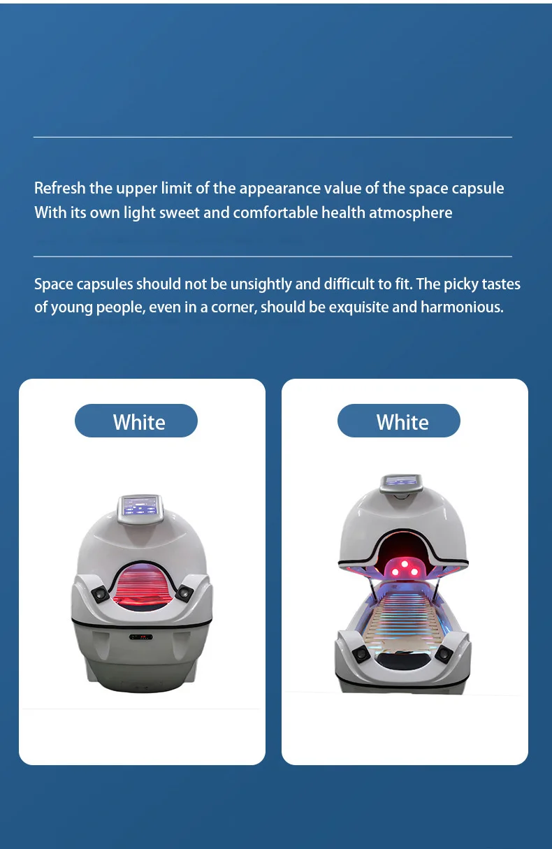 Far-infrard Space Capsule Led Electric Stimulation Therapy Spa Capsule Ozone SPA Capsule Sauna Beauty Equipment