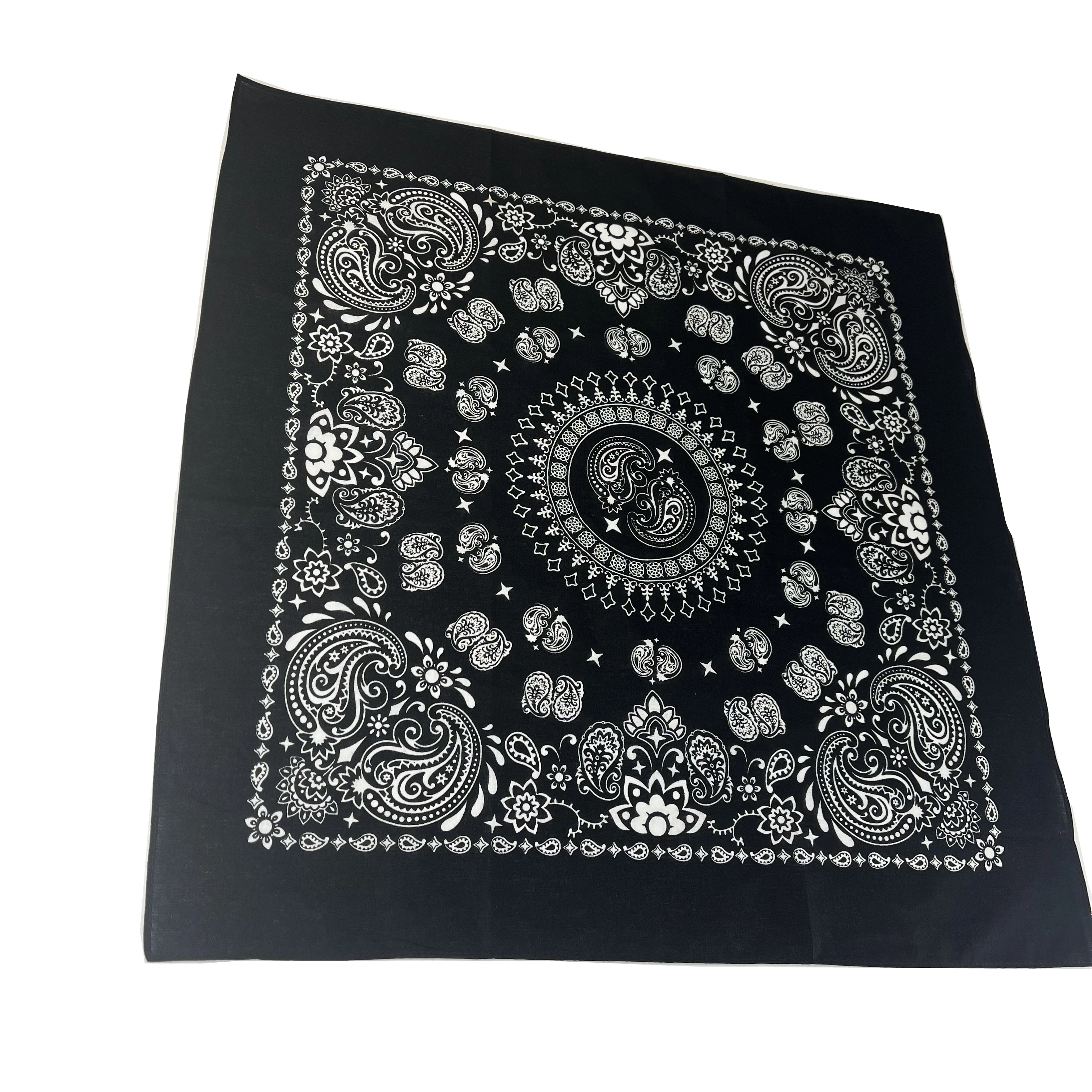 Оптовая продажа распродажа популярный дизайн Белый Черный Мульти головной убор шарф хлопковый квадратный удивительный модный бандан