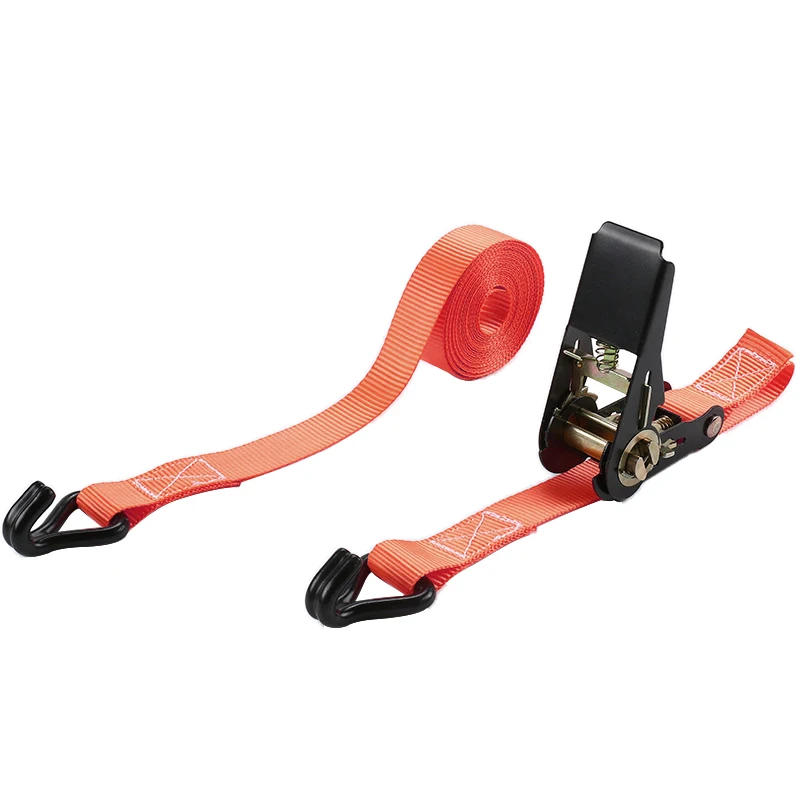 25mm Metal Steel Black Finish Double J Hook Cargo Lashing Ratchet Tensioner