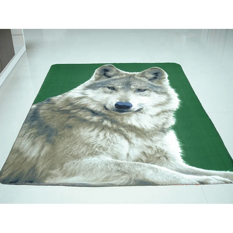 Custom Woven Christmas Gift Tiger Penguin 3d Print Throw Swaddle Blanket