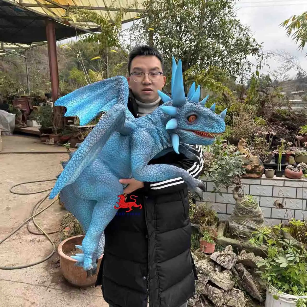Small Animatronic Dinosaurs Hand Puppet Dragon Baby Dino