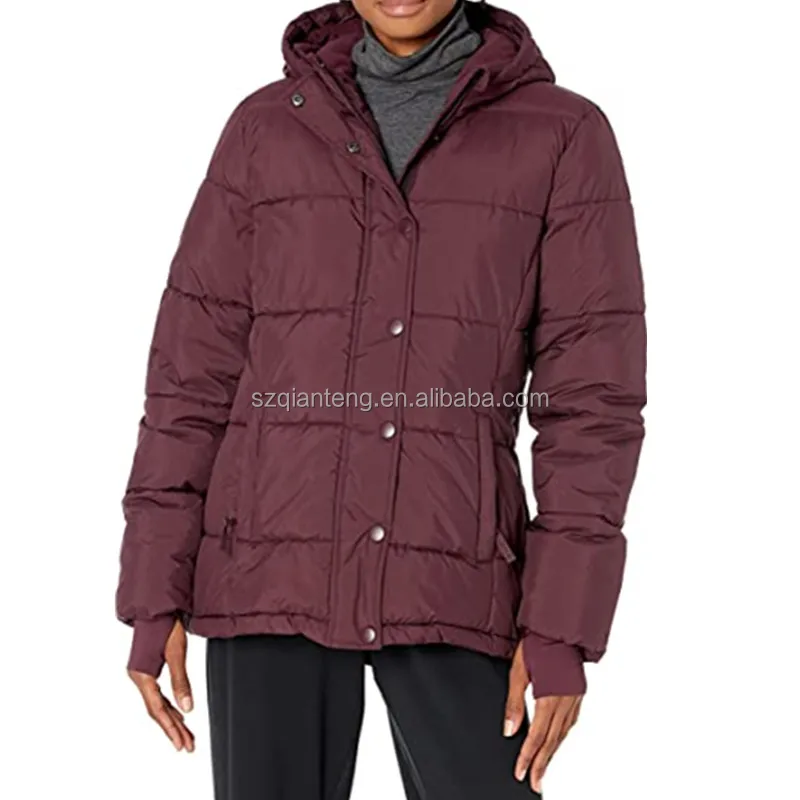 AQTQ Wholesale Down Jacket High Quality Hooded Designer Custom Women Puffer Jacket Winter Jacket Fleece