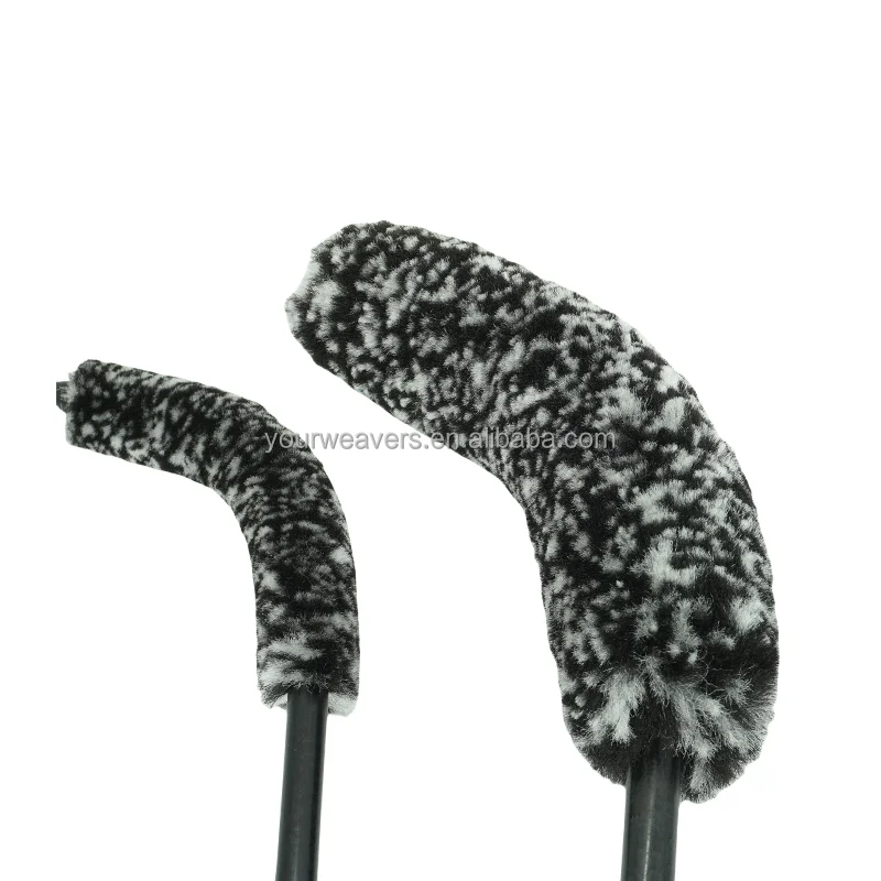 Hot Selling Black White Microfiber Wheel Brush Kit Tire Long Reach Bendable Car Wash Wheel Brushes Cleaning Detail Brush